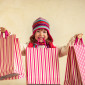 Child with Shopping Bags